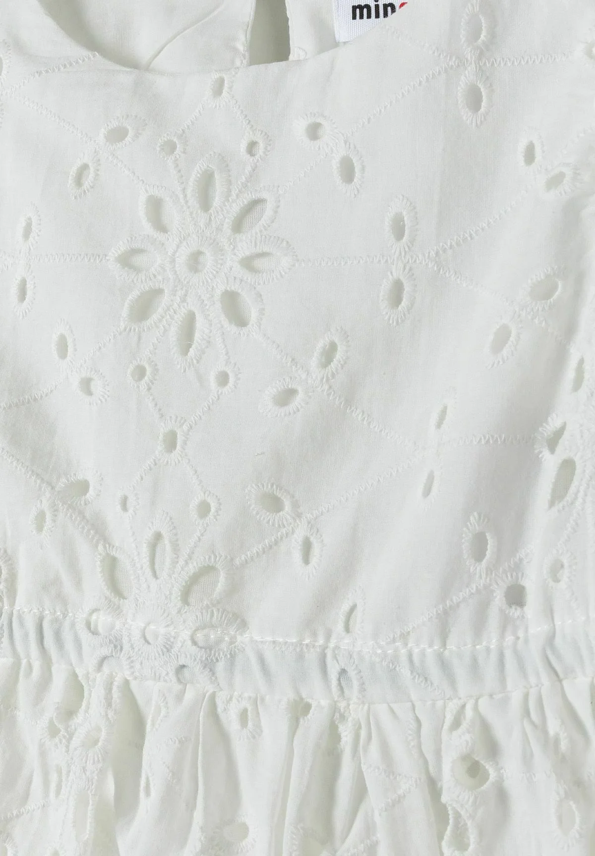 MINOTI BORDADO MANGAS CON VOLANTES - Vestido de verano