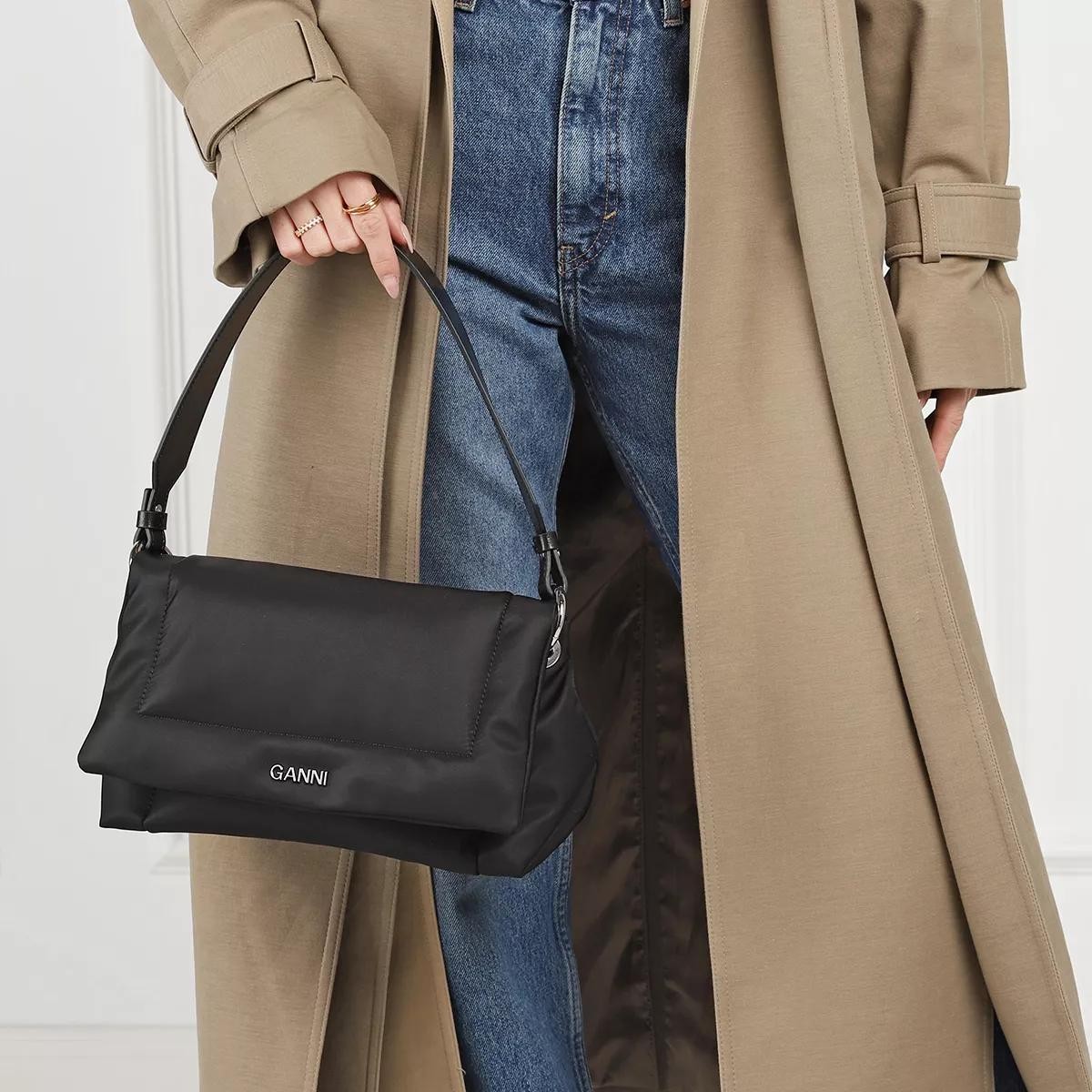 GANNI Handtaschen schwarz Satchel