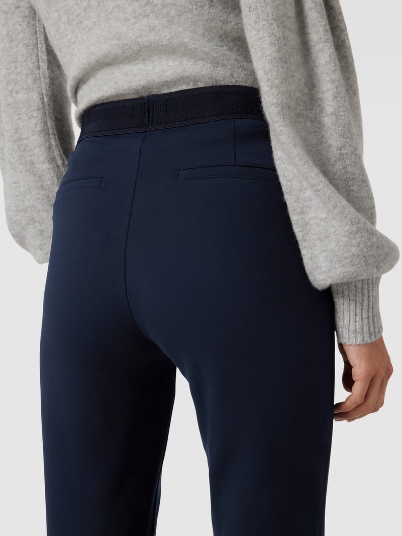 Skinny Fit Stoffhose mit Stretch-Anteil in dunkelblau