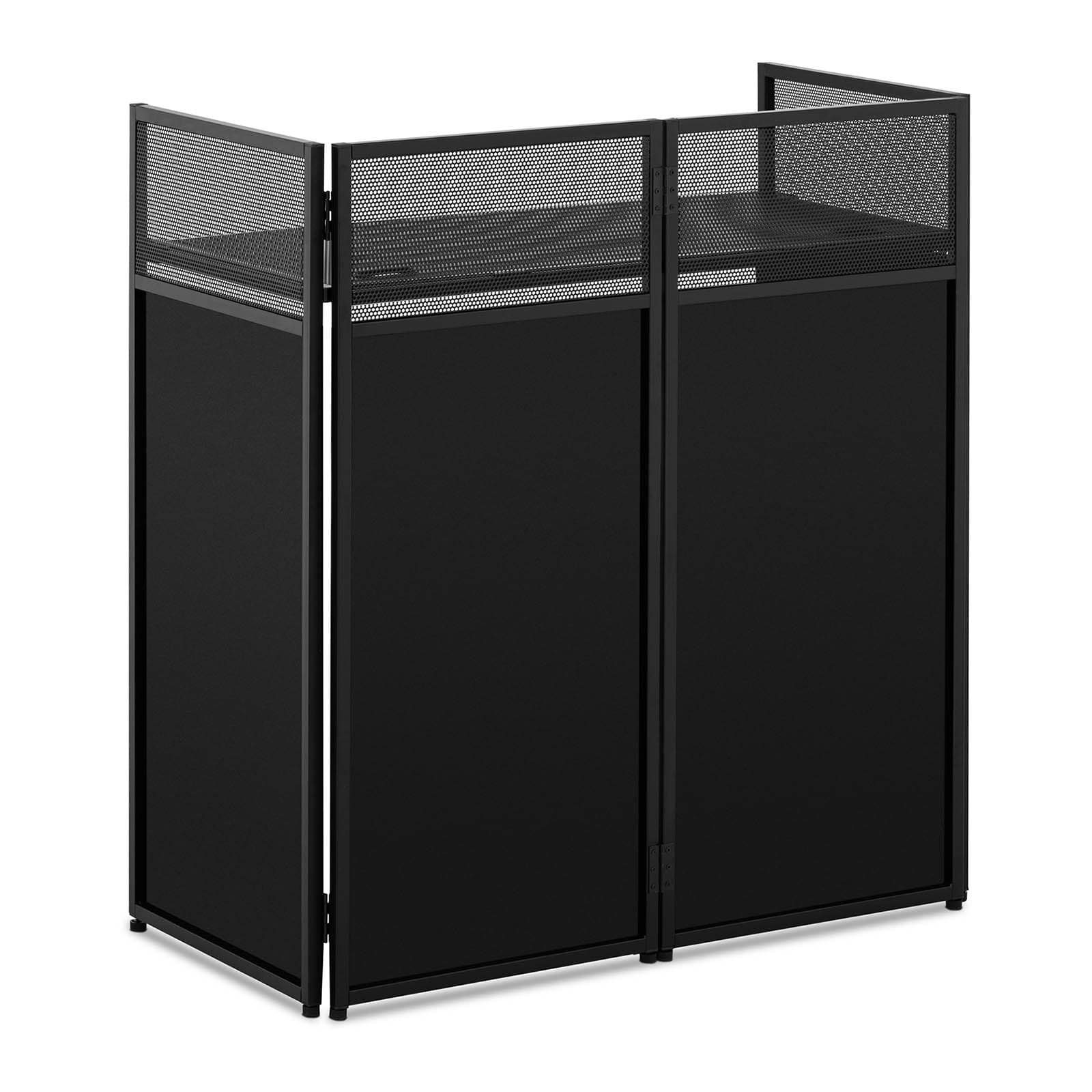 Singercon Klapptisch DJ-Tisch bis 100 kg klappbar DJ-Booth 94 cm Stretchcover schwarz &
