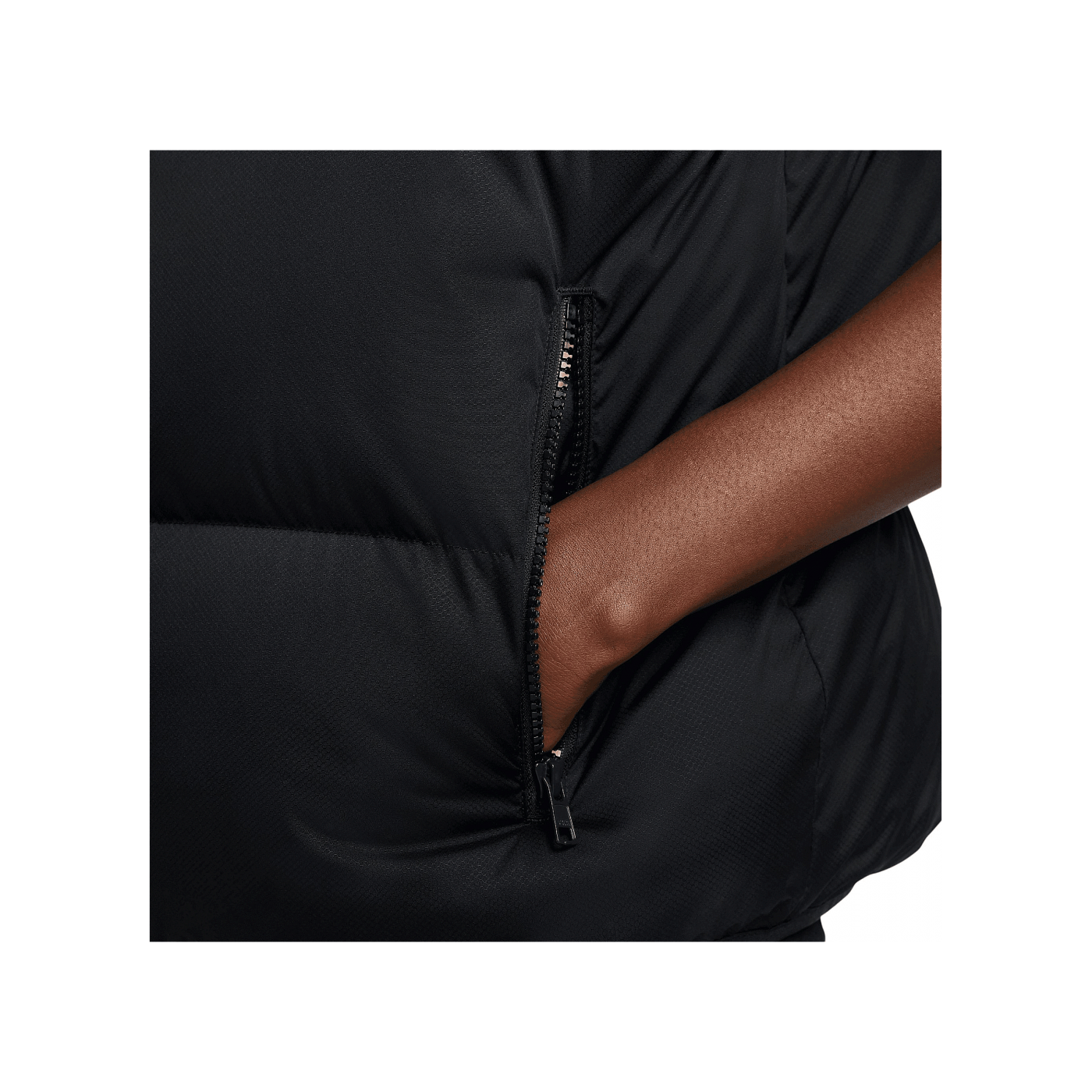 Nike Therma-FIT Puffer Weste Schwarz Weiss F010
