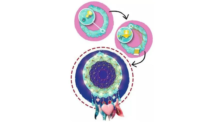 Ravensburger Beschäftigung - BeCreative String Art Dreamcatcher - Bastelset