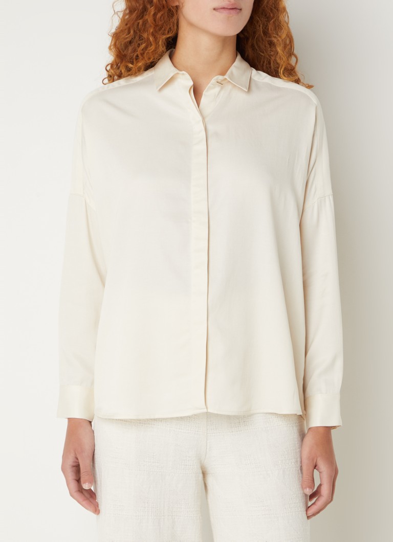 Sessùn Lady D blouse with concealed button placket