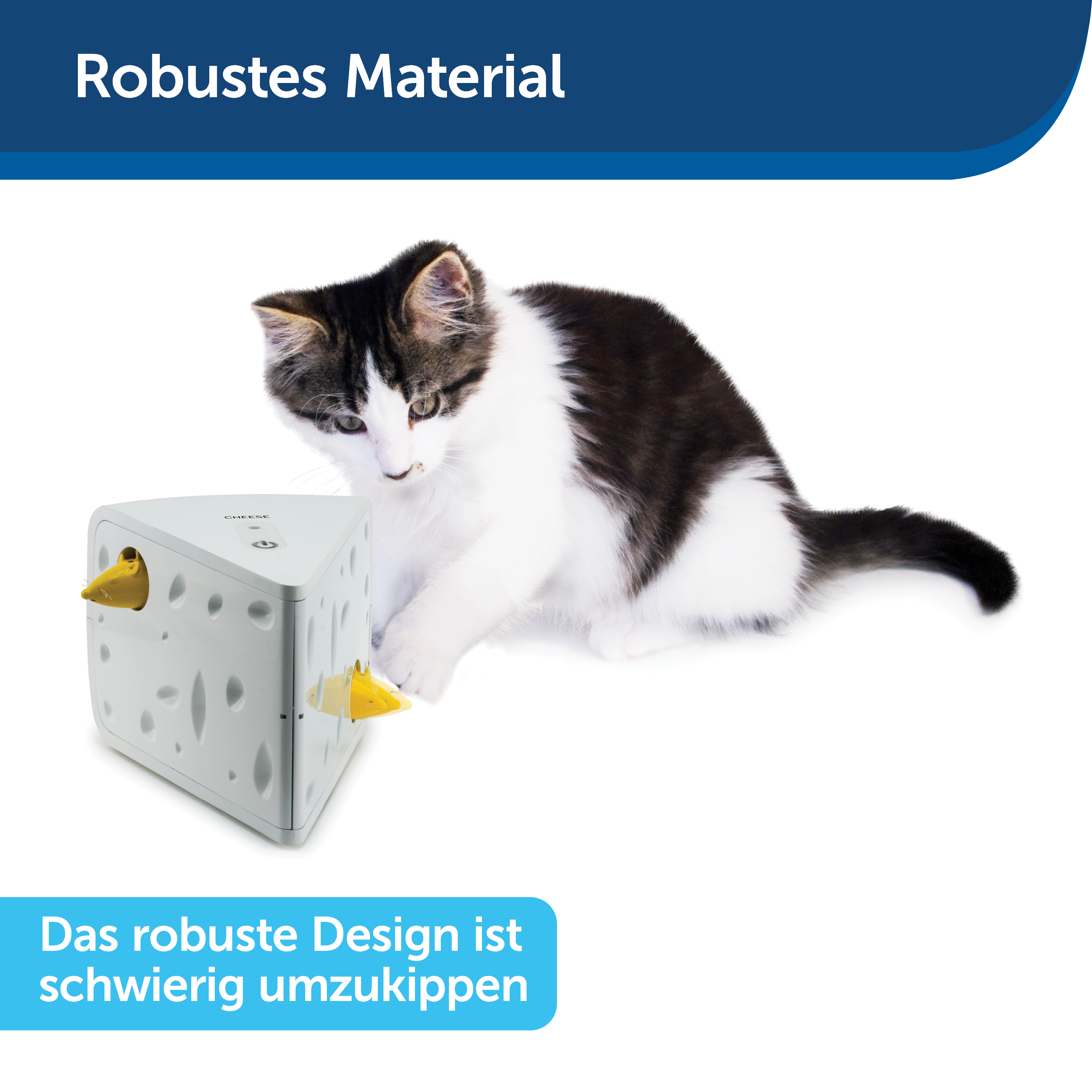 PetSafe Laserpointer & Elektrospielzeug PetSafe Automatisches Katzenspielzeug Cheese