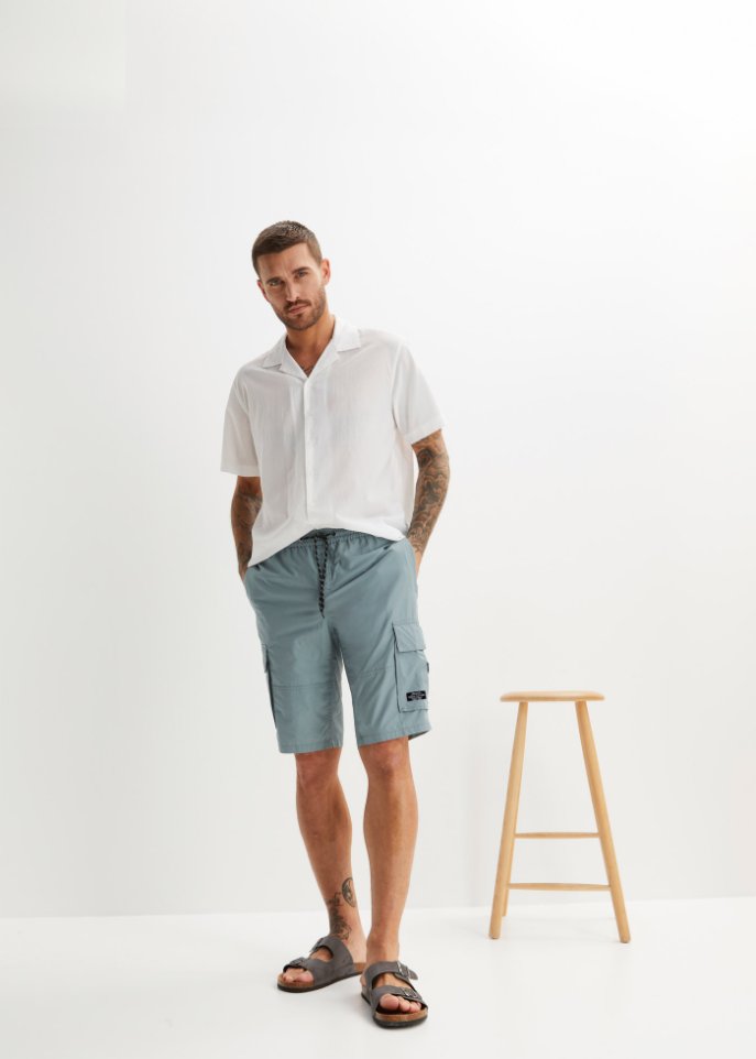 Schlupf-Cargo-Bermuda m. Komfortschnitt, Regular Fit