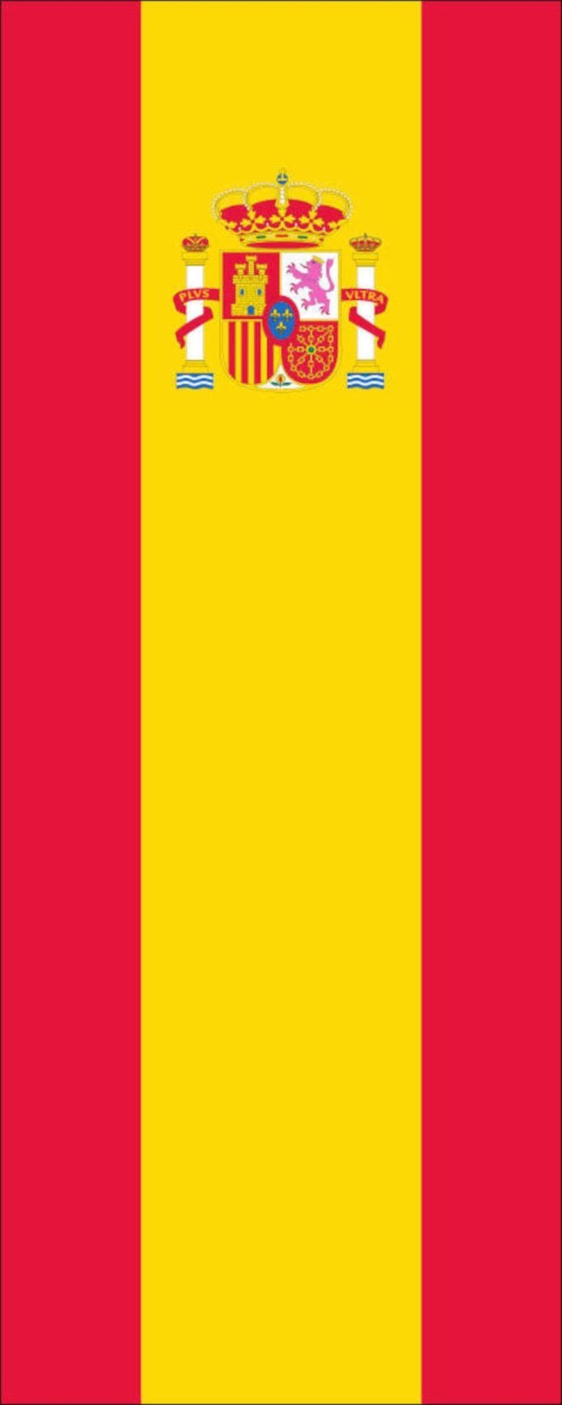 flaggenmeer Flagge Flagge Spanien mit Wappen 110 g/m² Hochformat
