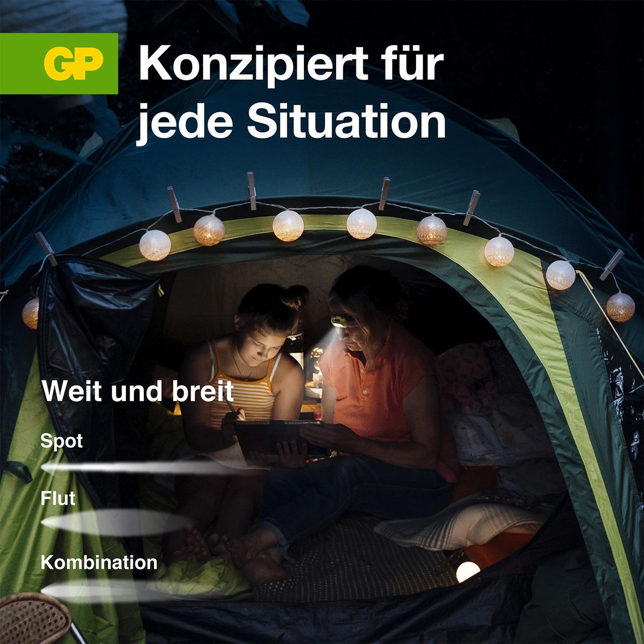 GP Battery Stirnleuchte CH42 - Gelb