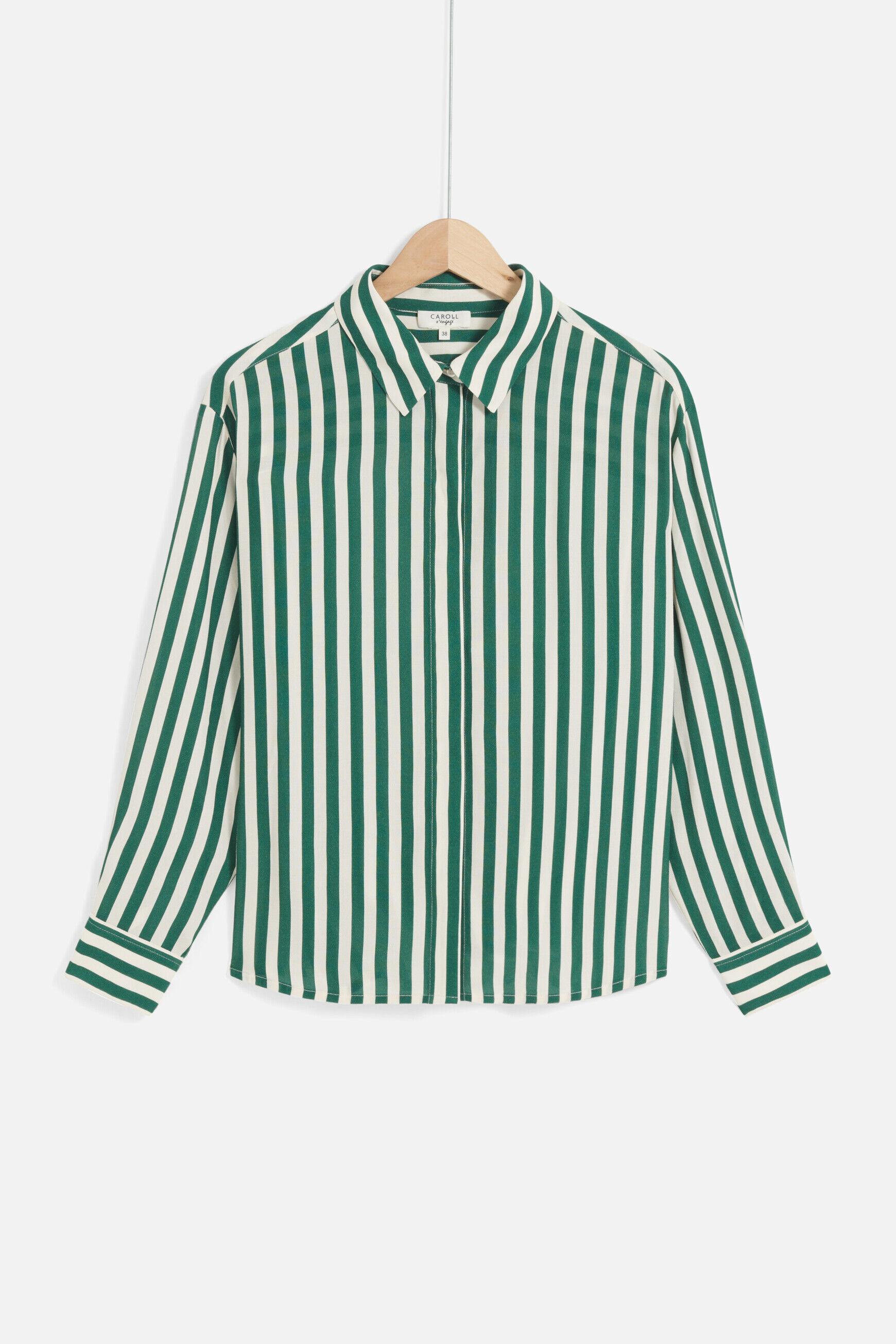 Chemise caby vert fonce femme