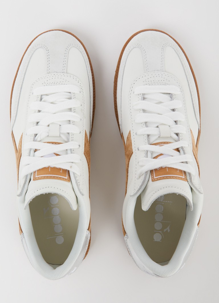 Kožené tenisky Diadora C6811 se semišovými detaily