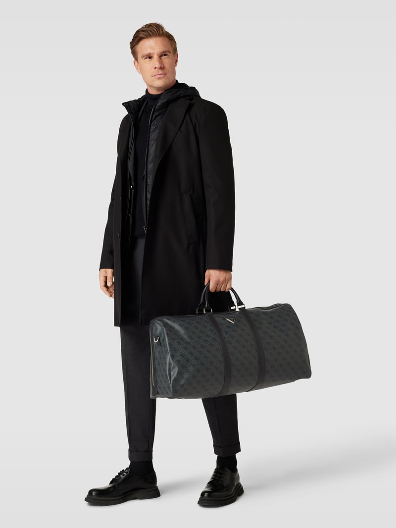 Weekender mit Label-Patch Modell 'VEZZOLA' in schwarz