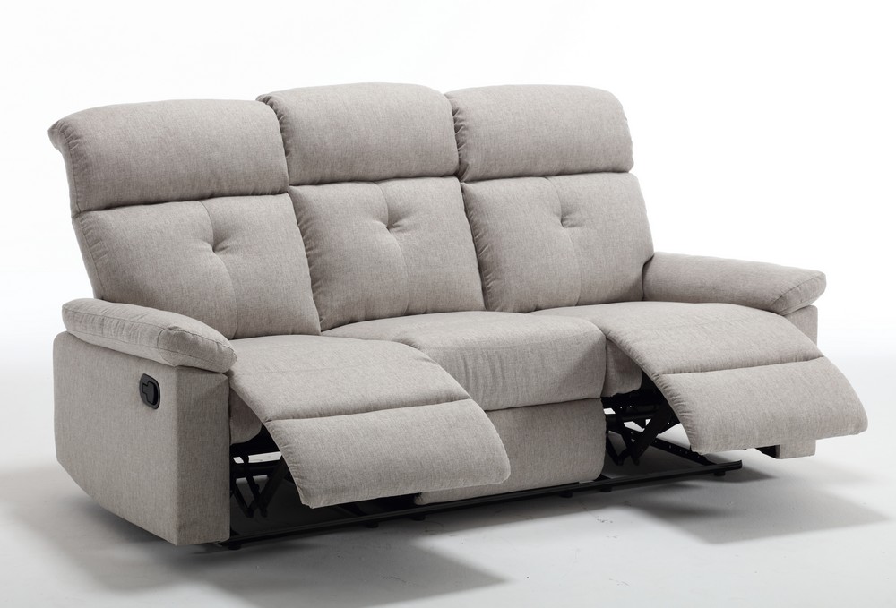 Happy Home Happyhome Polstergarnitur 3tlg. mit 5 Relaxfunktionen HSP95-BEI beige