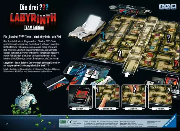 Die drei ??? Labyrinth - Team Edition - Spiel ab 8 Jahren