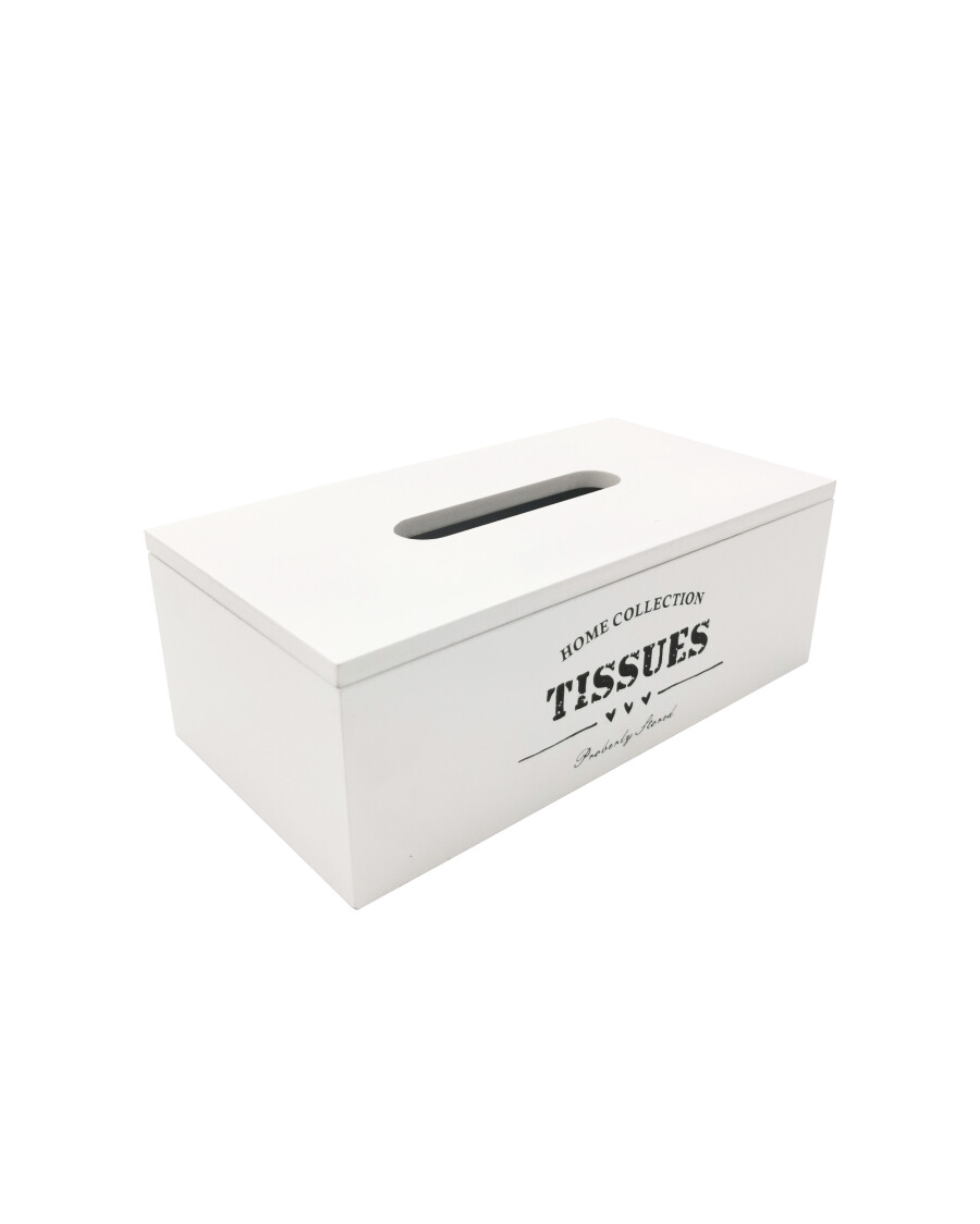 Papiertuchspender mit Schriftzug