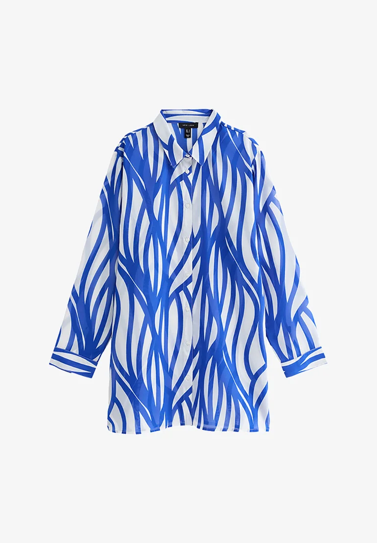 New Look LINE PRINT MANGA LARGA - Accesorio de playa