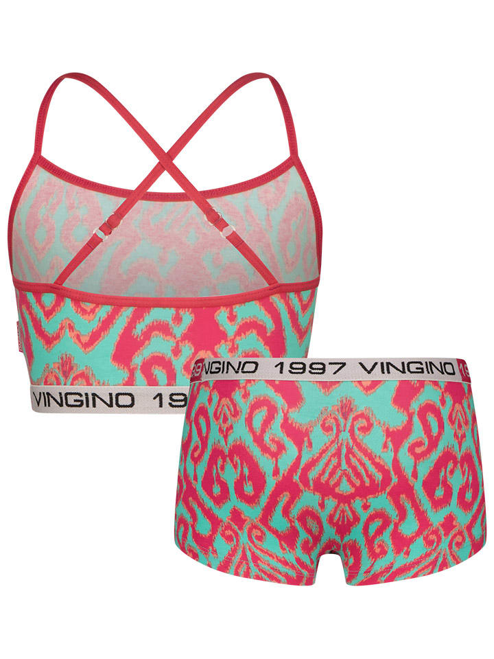 Vingino 2tlg. Wäscheset in Türkis/ Pink günstig kaufen
