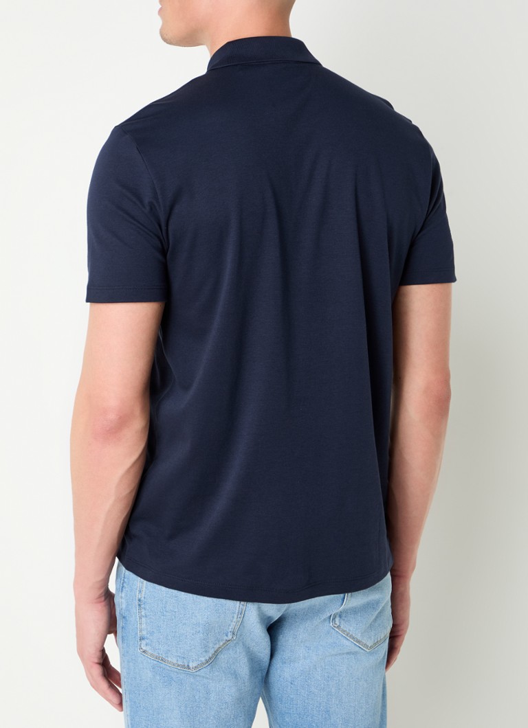 HUGO BOSS Deresom regular fit polo with logo and half zip