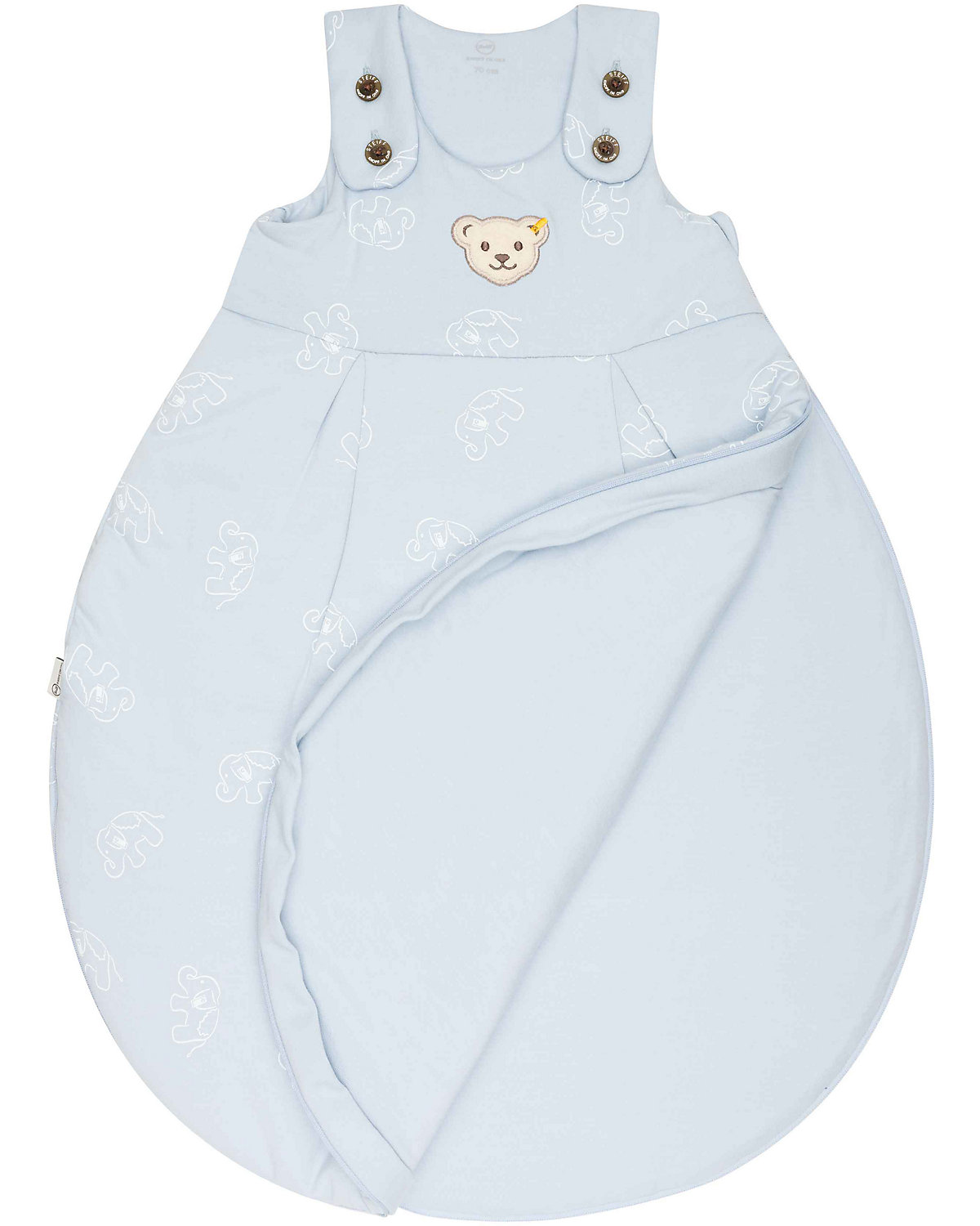Babyschlafsack Teddy, hellblau, 110 cm