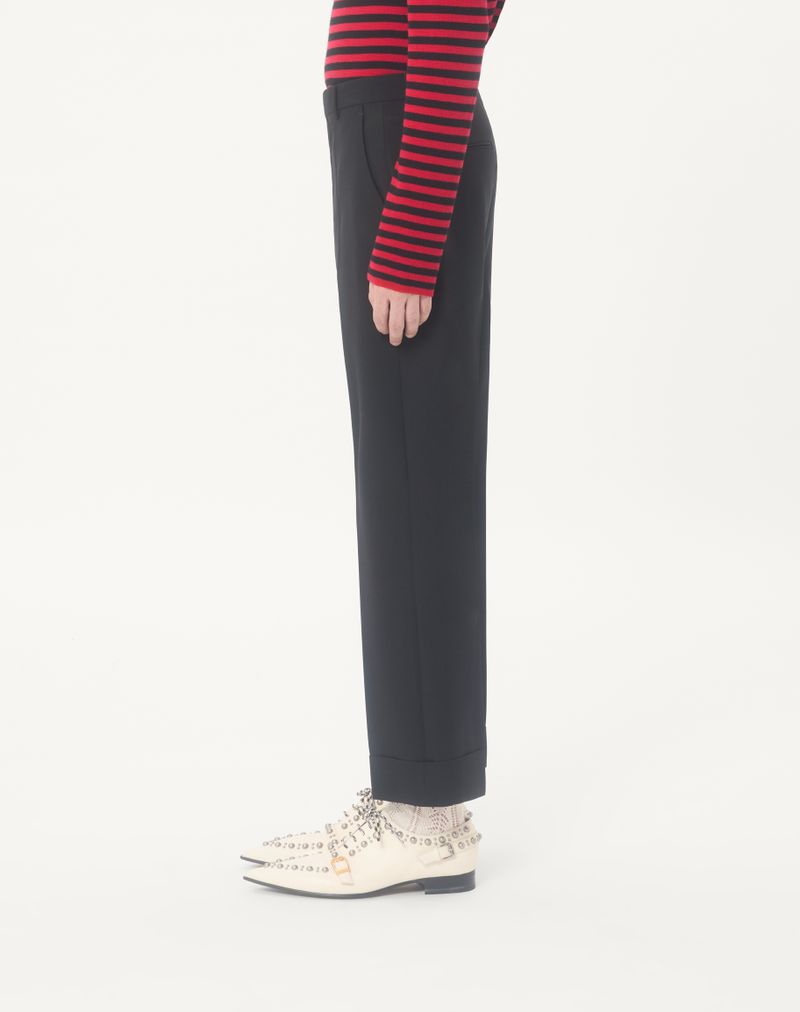 Valentino wollen broek met omslag