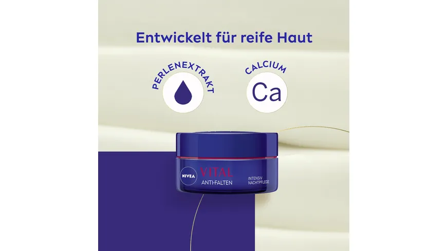 NIVEA VITAL Anti-Falten Intensiv Nachtpflege für Reife Haut 50 ml