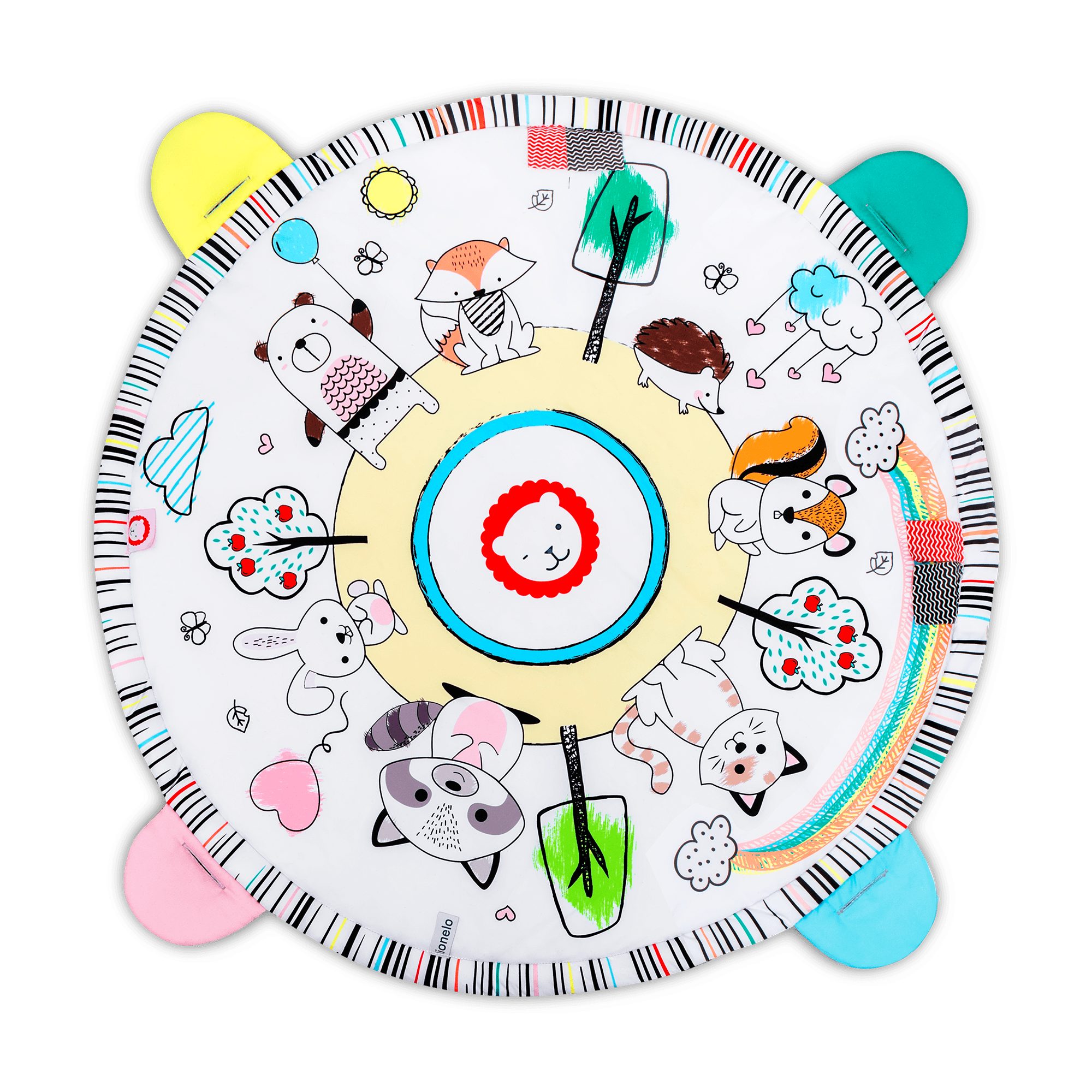 lionelo Spielmatte LO-PAULA (Set, Set), 2in1 Spielzeug Entwickelt das Babys Melodie spielen