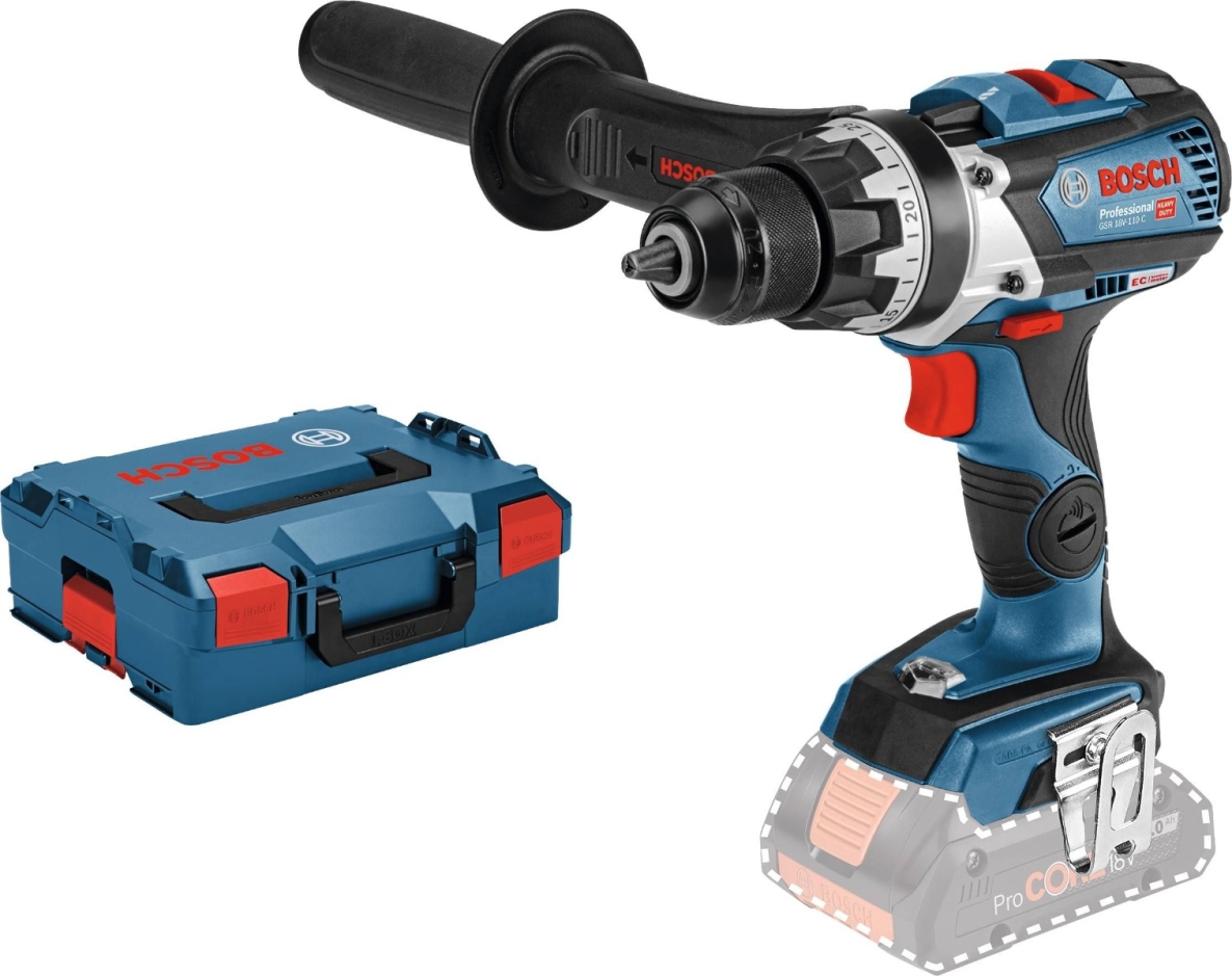 Akumulátorová vrtačka Bosch Blue 06019G0109 GSR 18V-110 C 18V bez baterií a nabíječky v L-Boxxu