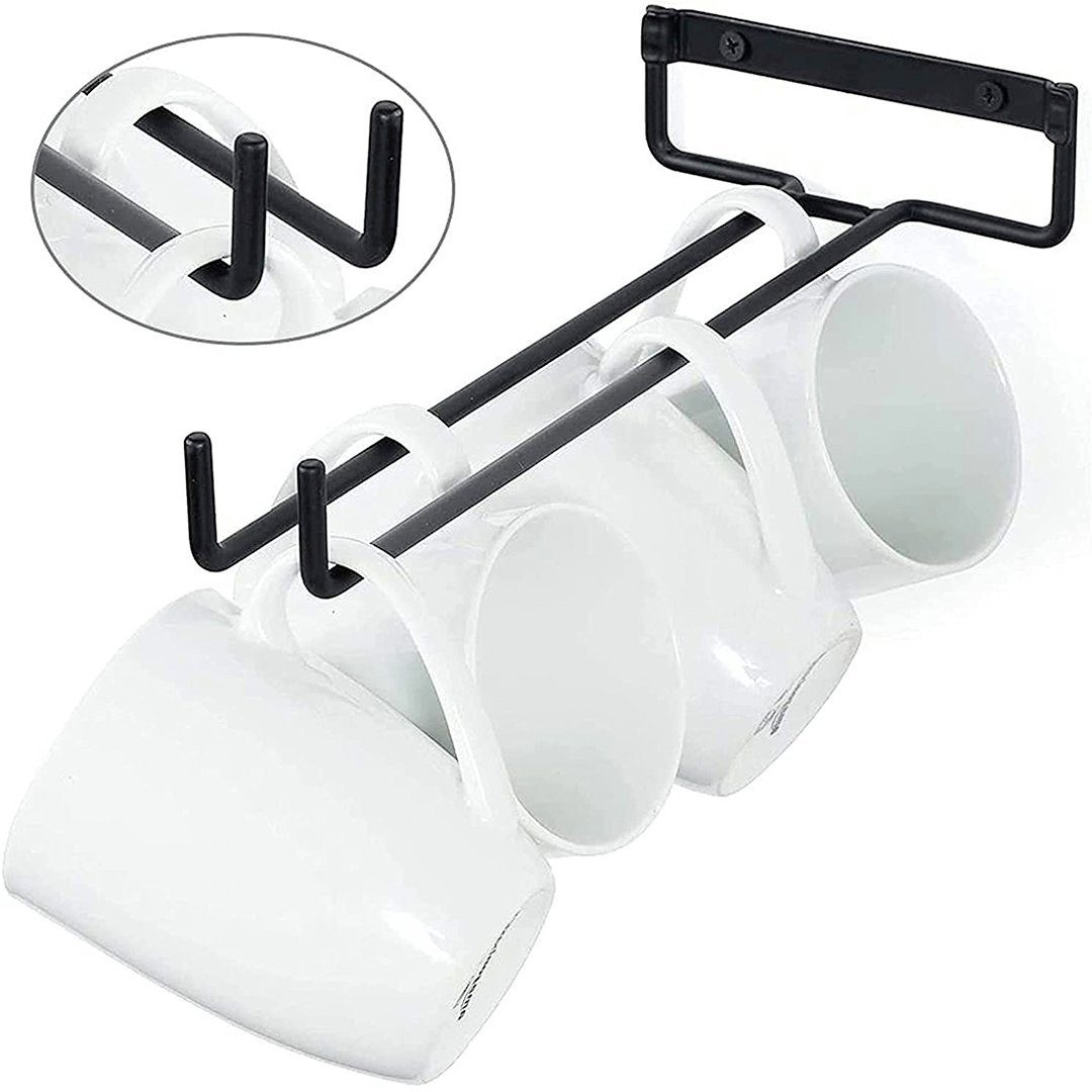 SOTOR Gläserhalter 2 Stück Gläserschiene,Stielgläserregal,Weinglashalter,Weinglas Rack, 2-tlg., Stielgläser Halter Unter Schrank Für Hausbar Küche Bar Pub Restaurant