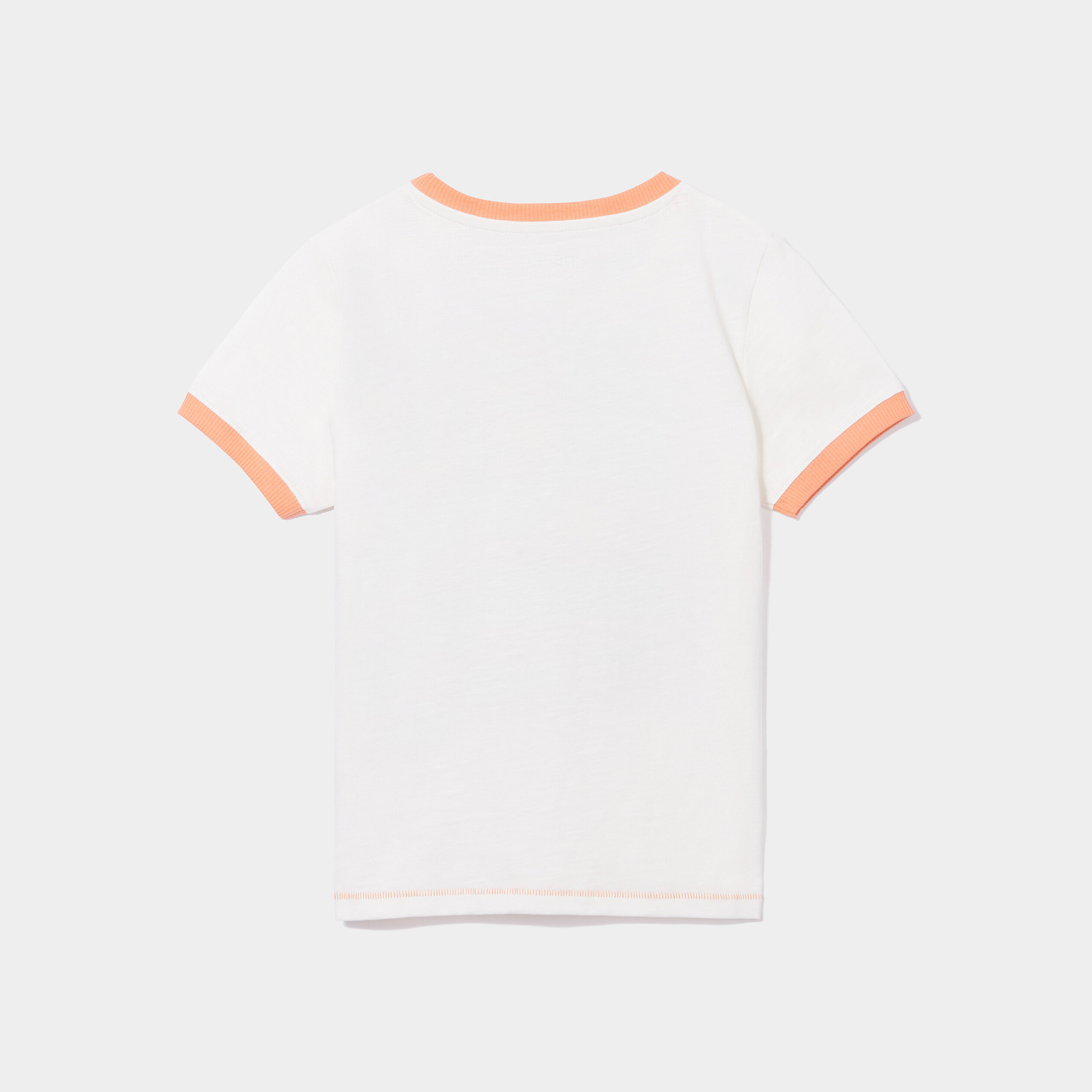 T-shirt manches courtes coton Creeks ecru garçon | La Halle