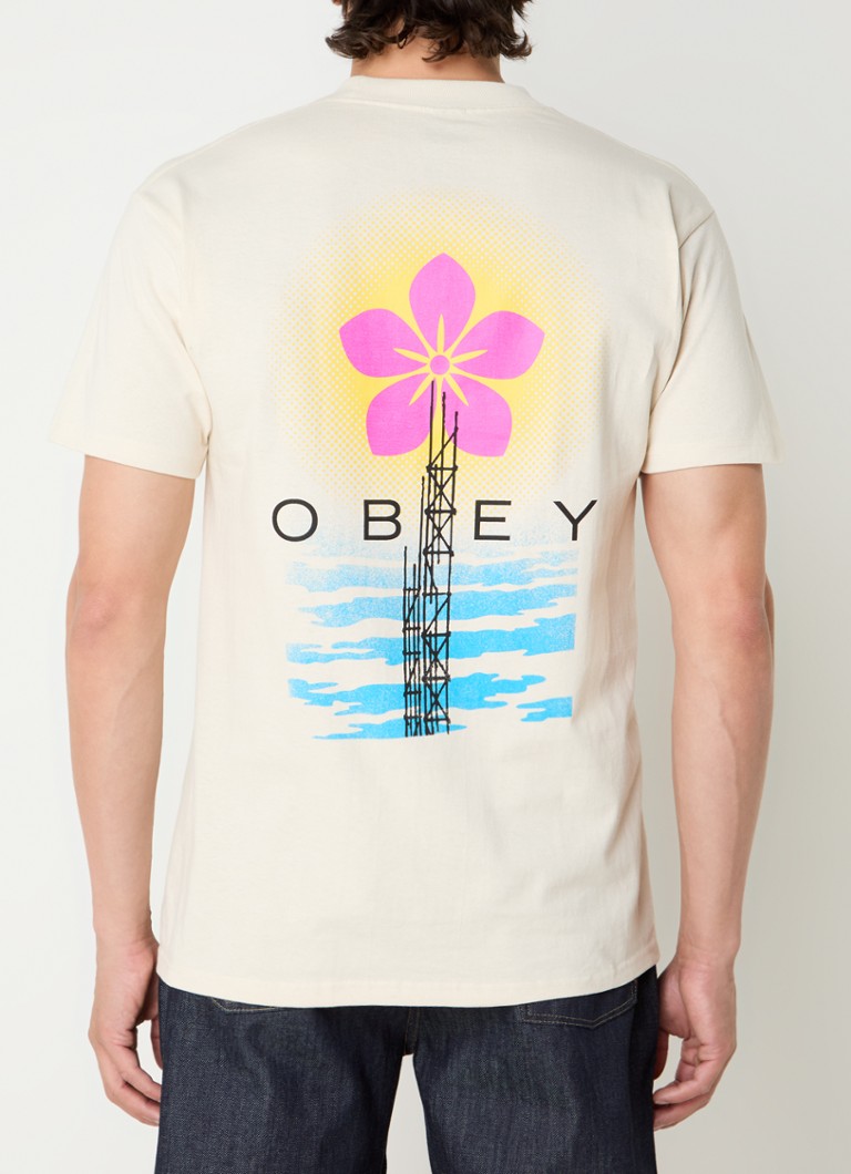 Obey T-shirt with logo and back print