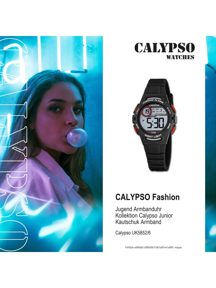 Calypso Digital-Armbanduhr Calypso Junior schwarz günstig kaufen onesize