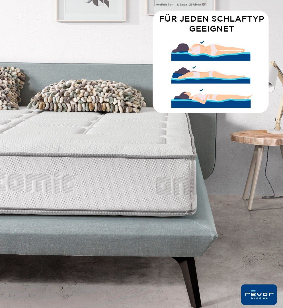Taschenfederkernmatratze Aero Anatomic 1500 Viscogel, Revor Bedding, 26 cm hoch, Matratze mit dynamischem ANATOMIC Federkern, verschiedene Größen