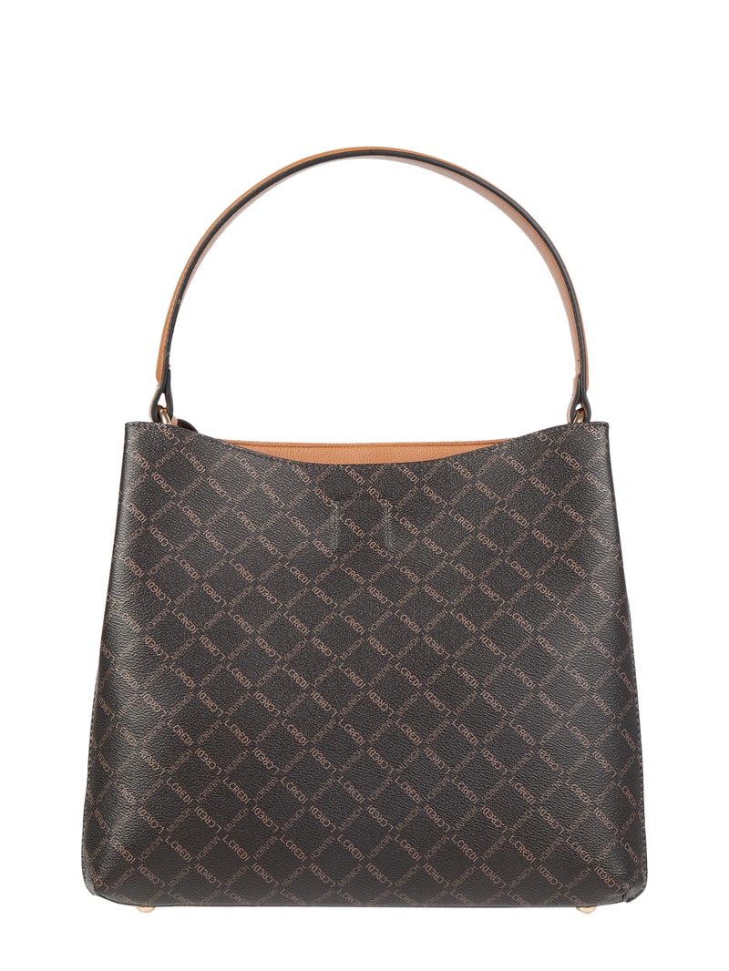 Hobo Bag mit Logo-Muster Modell 'Filiberta' in mittelbraun