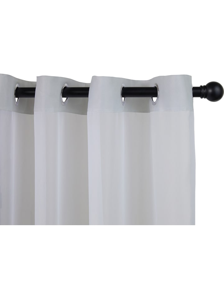 Lifa Living 2er-Set: Ösenvorhänge in Taupe günstig kaufen 150x250 cm