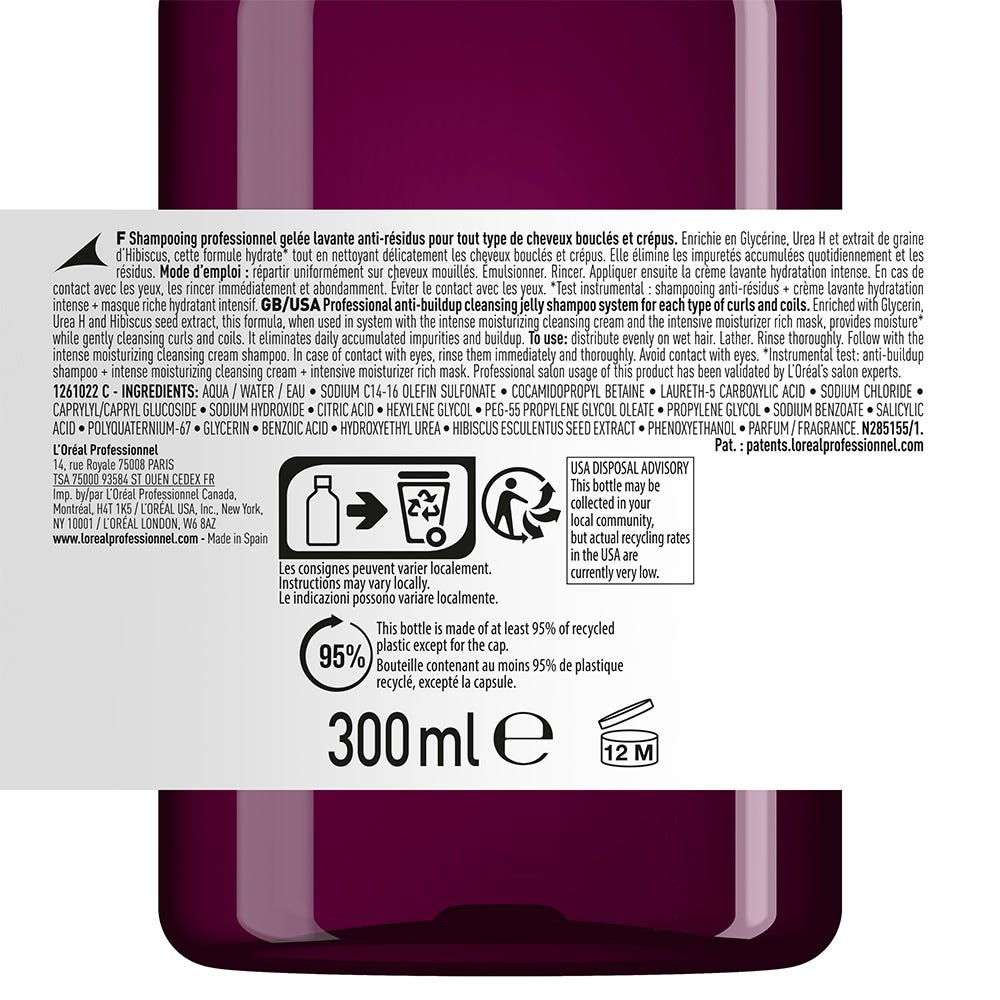L'Oréal Professionnel Paris Curl Expression Anti-Buildup Clean Jelly 300 ml