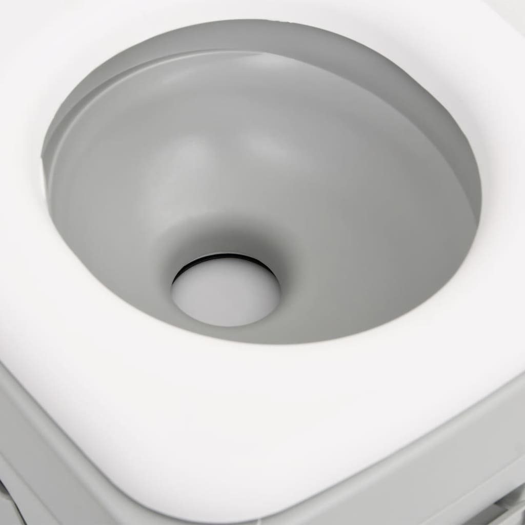 vidaXL Campingtoilette Tragbare Campingtoilette mit Waschbecken