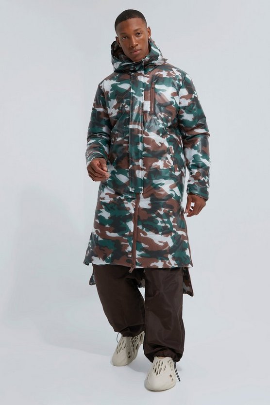 Transparente Camouflage Steppjacke