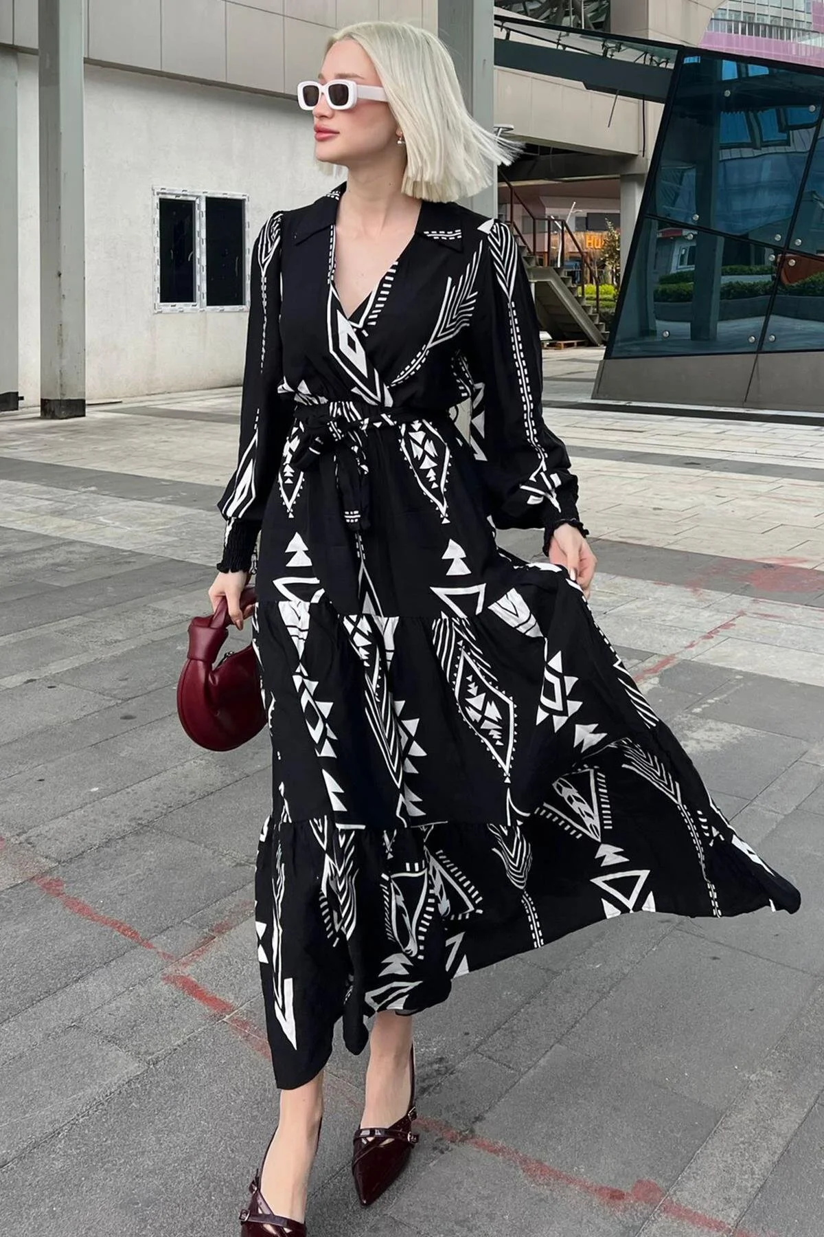 Madmext  Kleid - Schwarz - A-Linie
