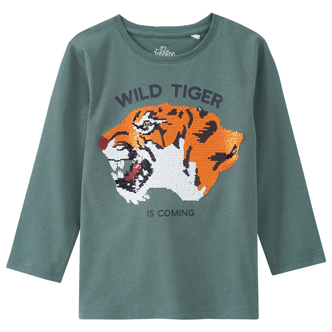 Jungen Langarmshirt mit Wendepailletten
