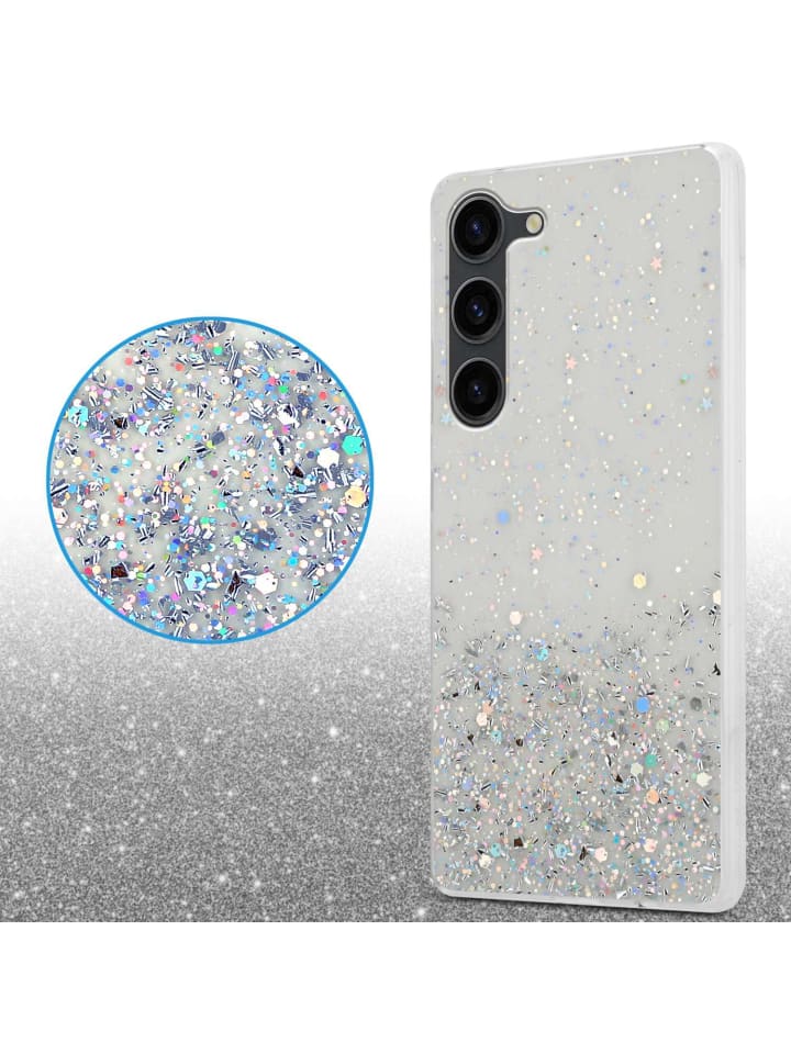 cadorabo Hülle für Samsung Galaxy S23 Glitter in Transparent mit Glitter günstig kaufen onesize