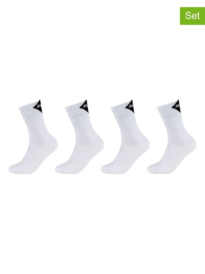 Skechers 4er-Set: Socken in Weiß günstig kaufen