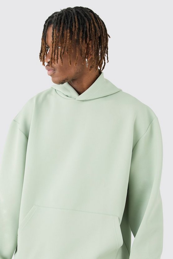 Tall kastiger Oversize Scuba Hoodie