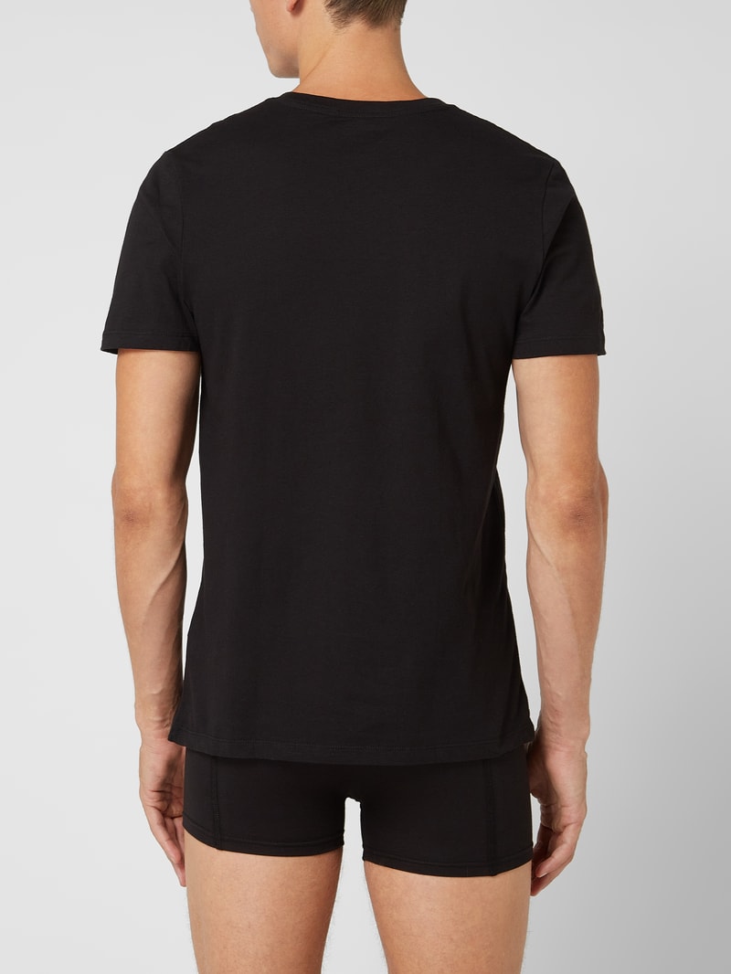 Comfort Fit T-Shirt im 2er-Pack in schwarz