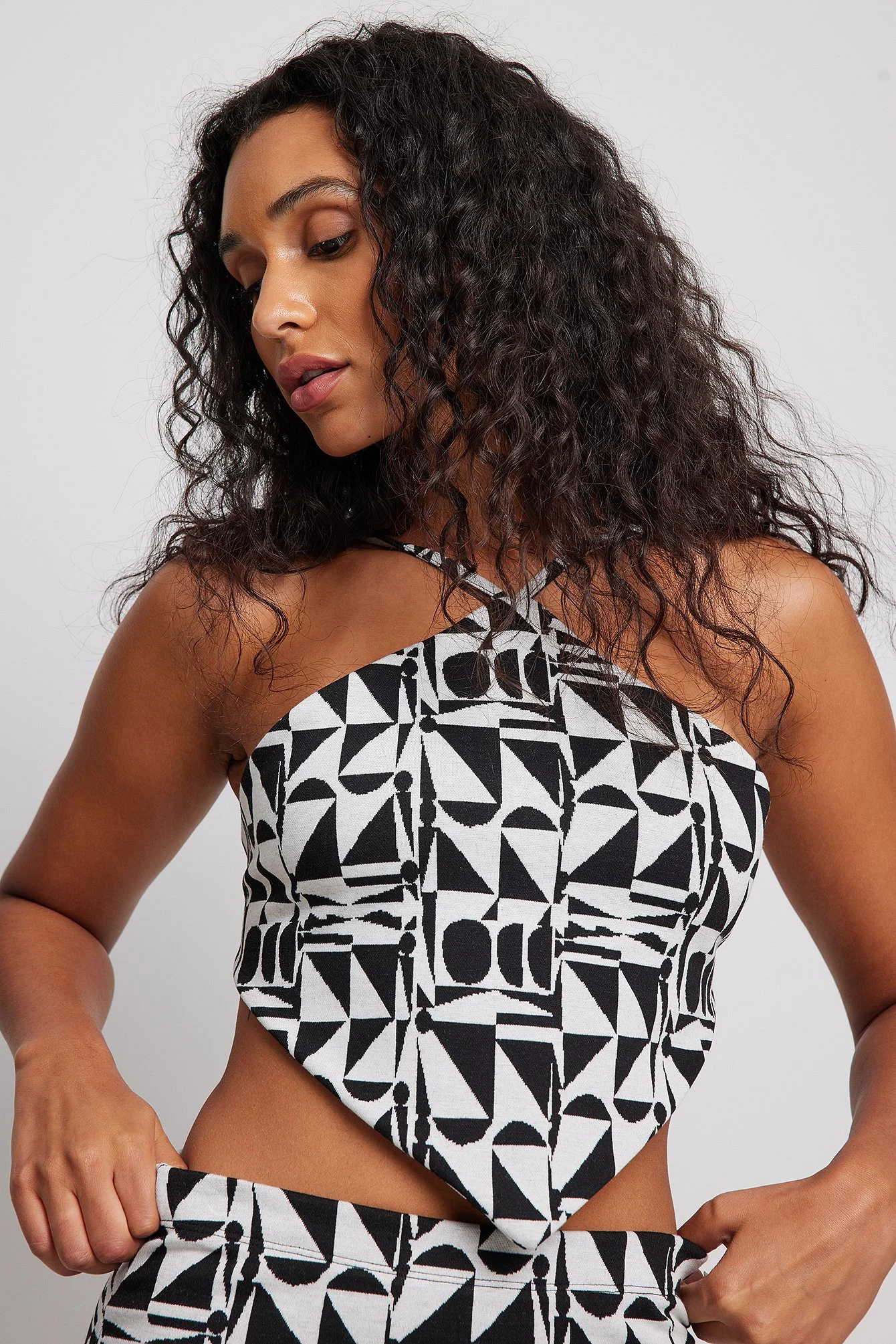 Jacquard Neckholder-Singlet