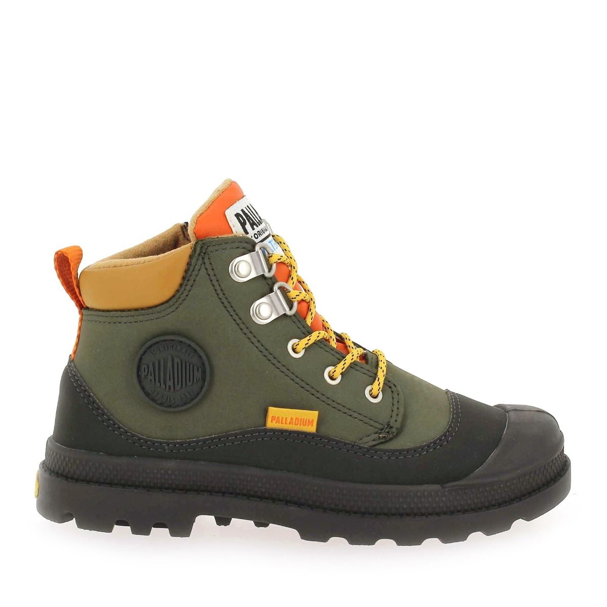 Palladium  PAMPA HI CUFF HKR WP - Kaki Orange