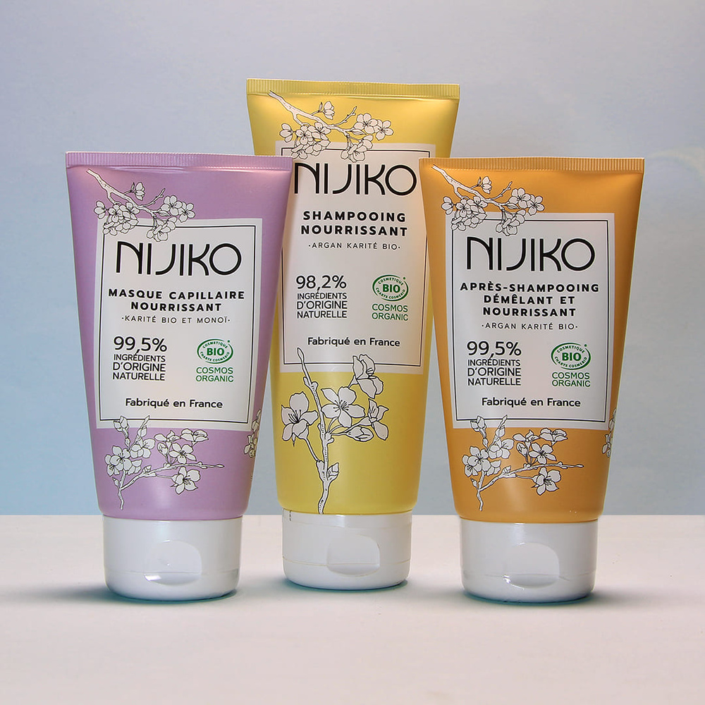 nijiko Masque Cheveux Bio Nourrissant - Monoï Karité Soin et démélant
