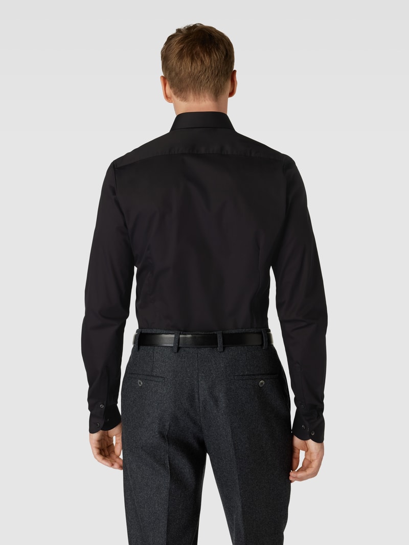 Business-Hemd mit extra langem Arm Modell 'Modern Kent' in schwarz