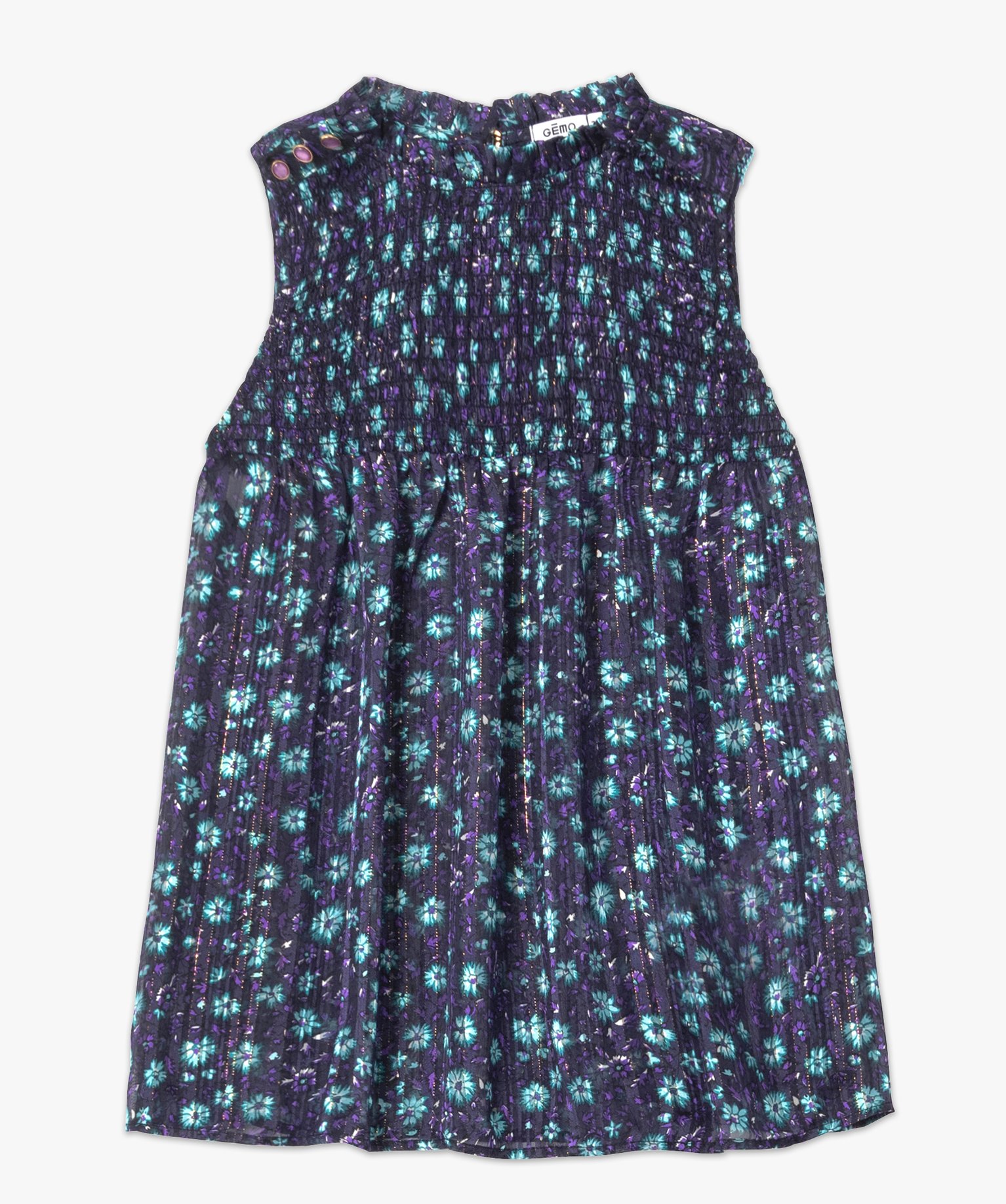 Blouse femme imprimée sans manches imprime | GEMO