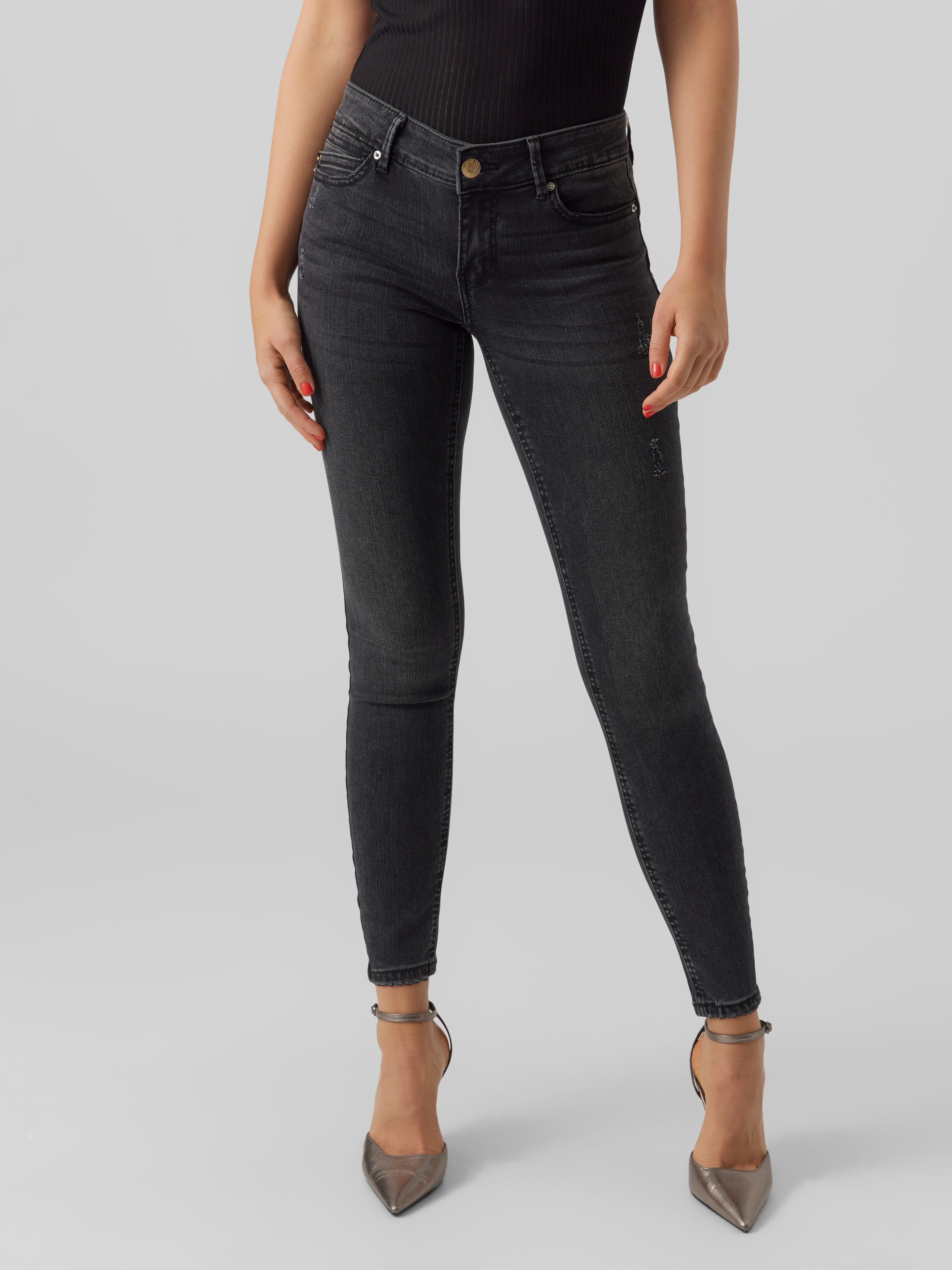 VMROBYN Niedrige Taille Skinny Fit Jeans