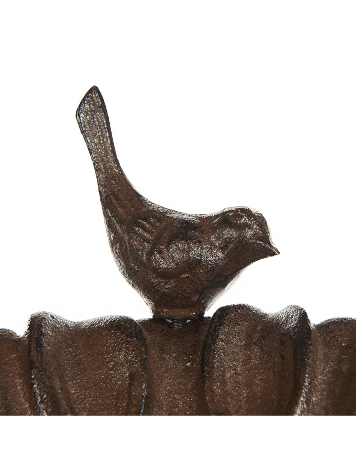 Beliani Vogelbrunnen BLACKBIRD in Braun - (W) 23 x (H) 53 x (L) 23 cm günstig kaufen onesize