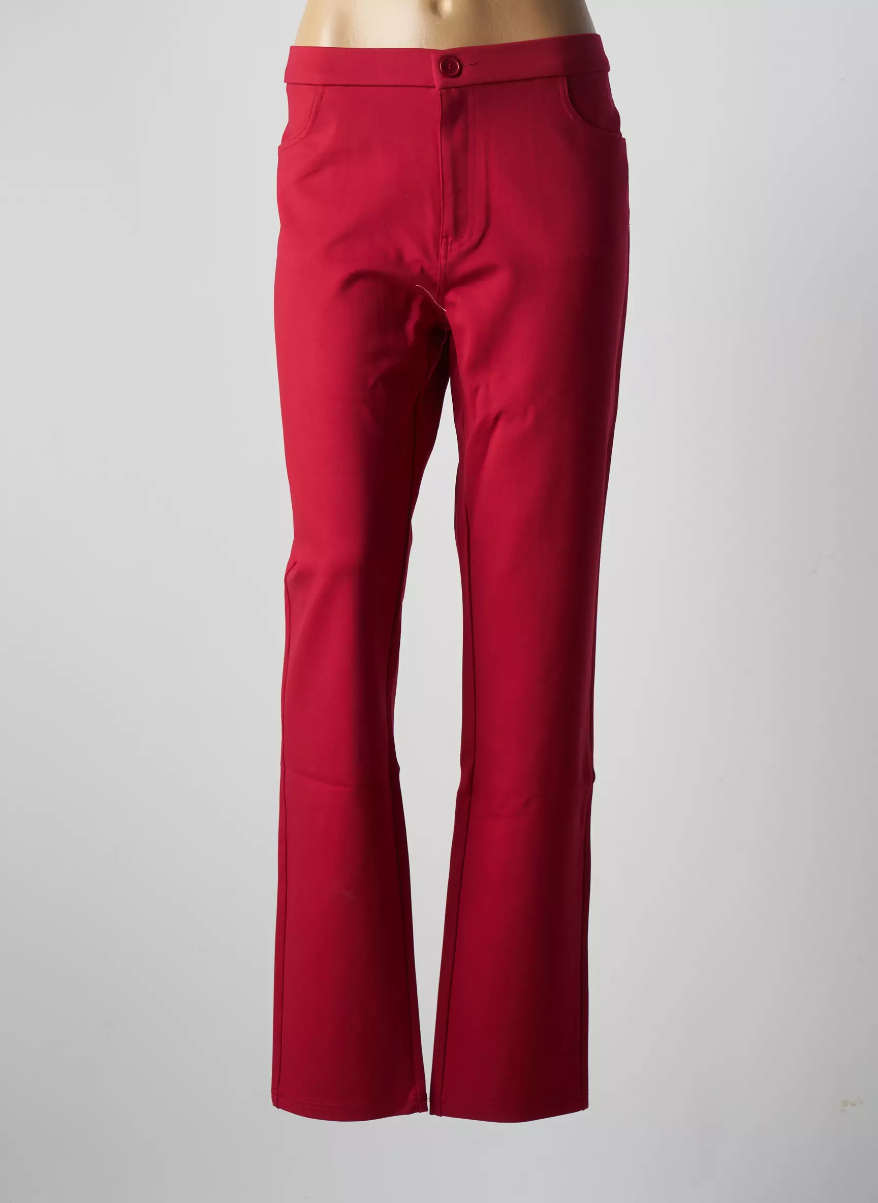 Youline Pantalons Slim Femme couleur rouge