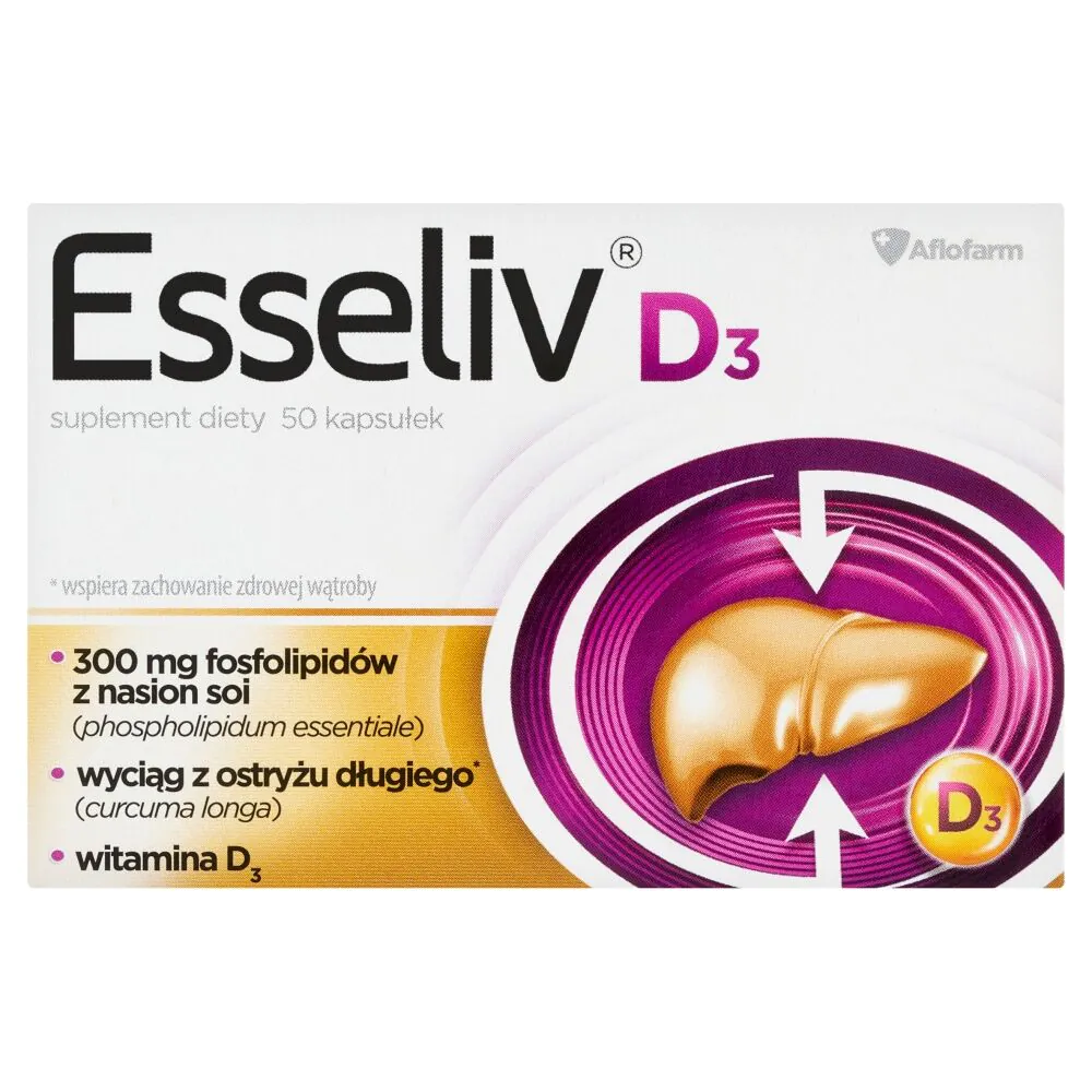 Esseliv D3, dodatak prehrani koji podržava funkciju jetre, tablete